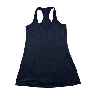 Lululemon Navy Mandala Geometric Print Racerback Tank Top size 6